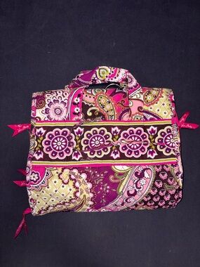 Vera Bradley Pink Paisley Quilted Travel Tote